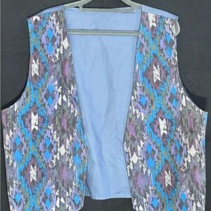 Vintage Colorful Patterned Vest